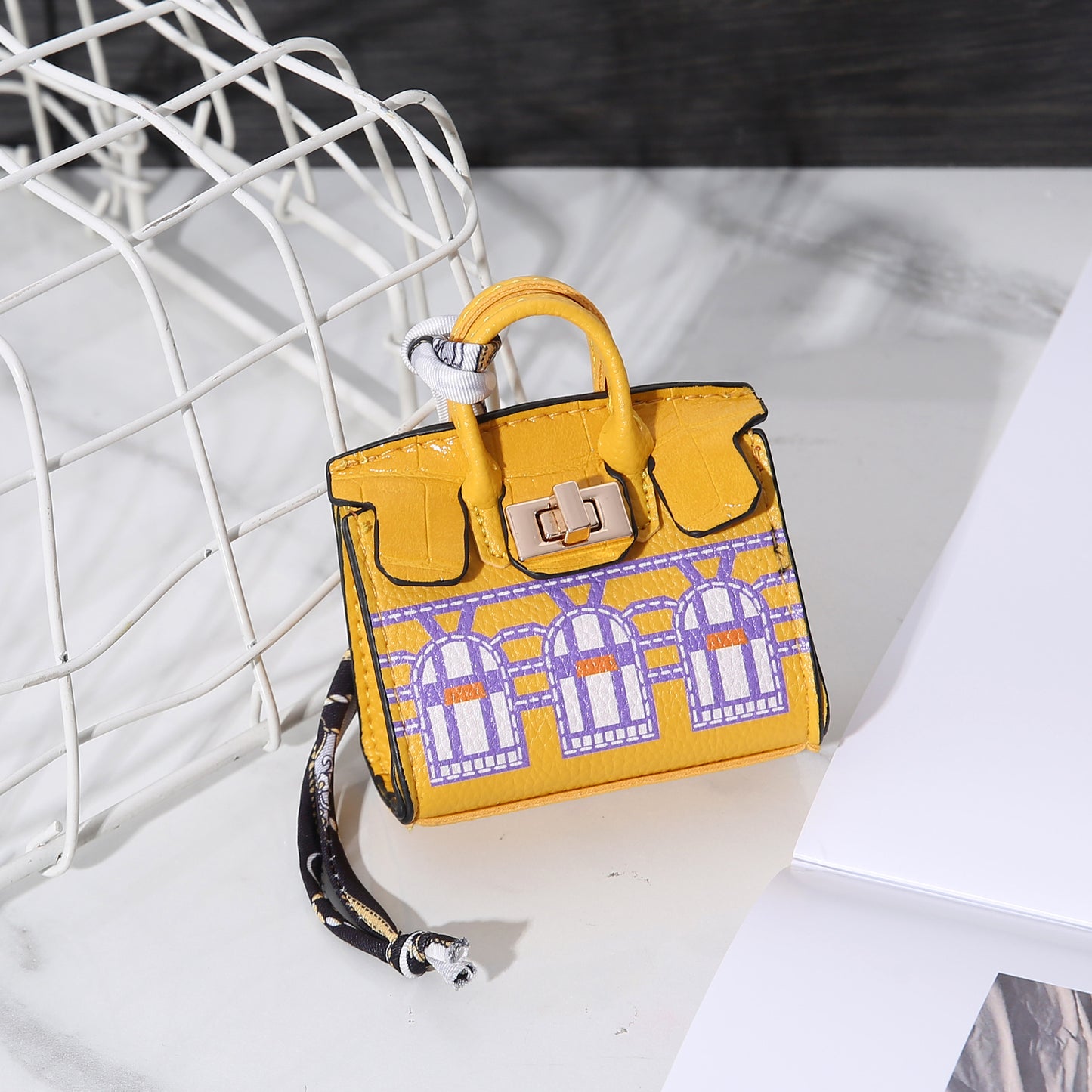 Mini House Portable Carrying Strap Headset Coin Purses