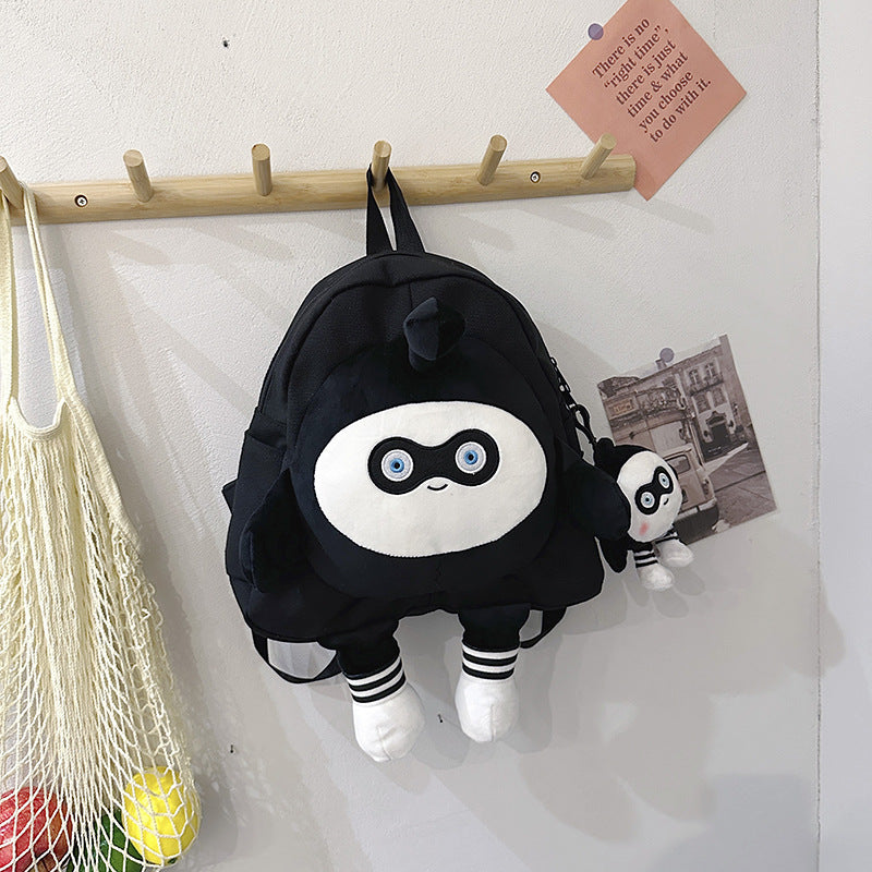 Cartoon Cute Canvas Female Egg Puff Backpacks