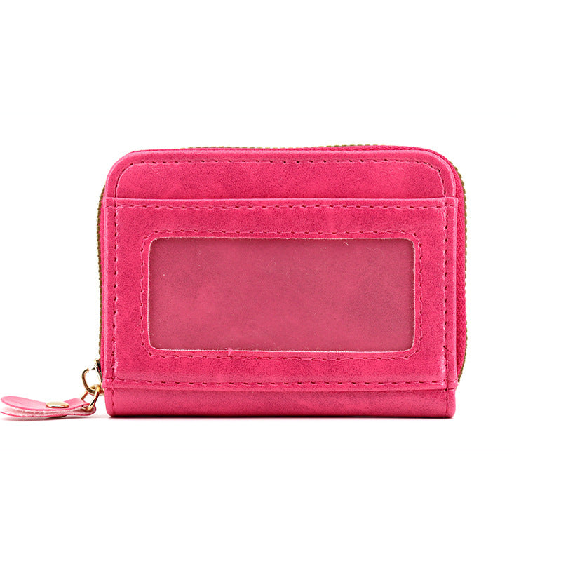 Oil Wax Vintage Organ Multifunctional Multi Card Holder