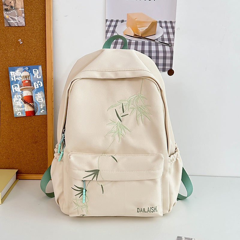Chinese Style Niche Design Lightweight Waterproof Middle School Students' Schoolbags
