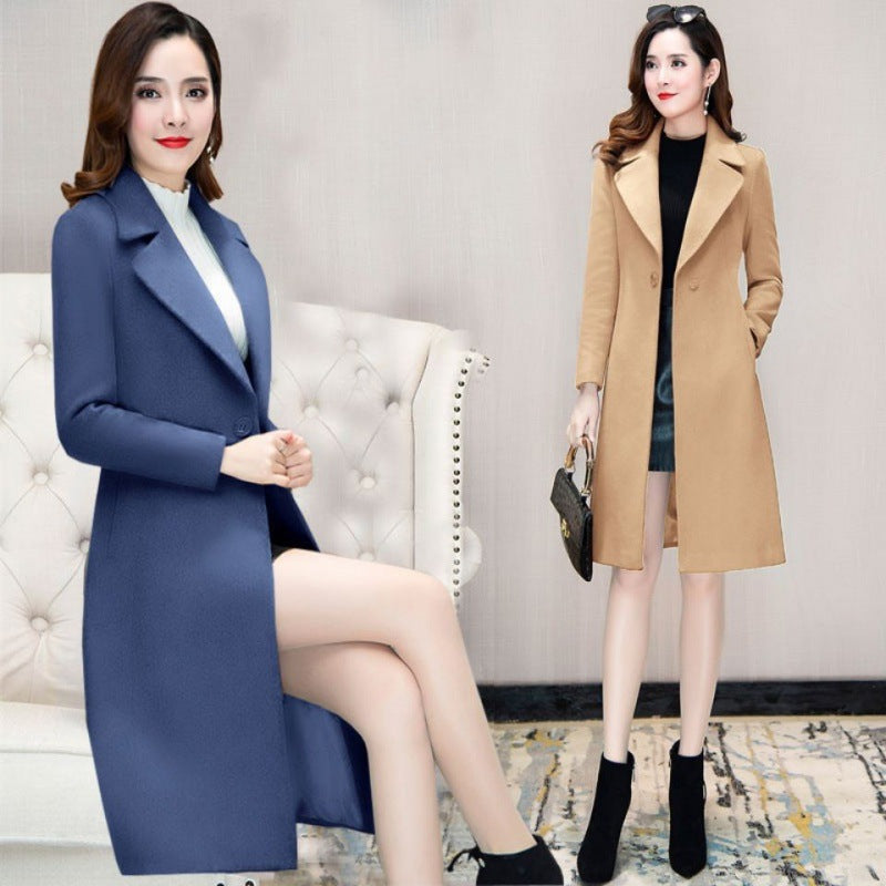 Women's Korean Style Large Slim Fit Slimming Small Coats