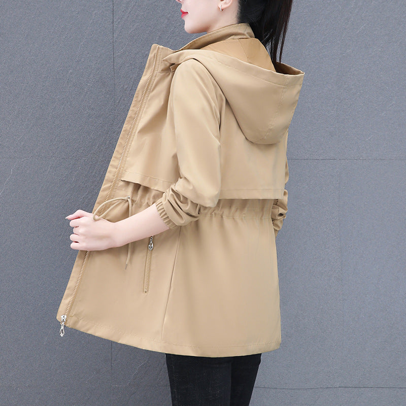Women's Trench Mid-length Thin Fashionable Stylish Mom Coats