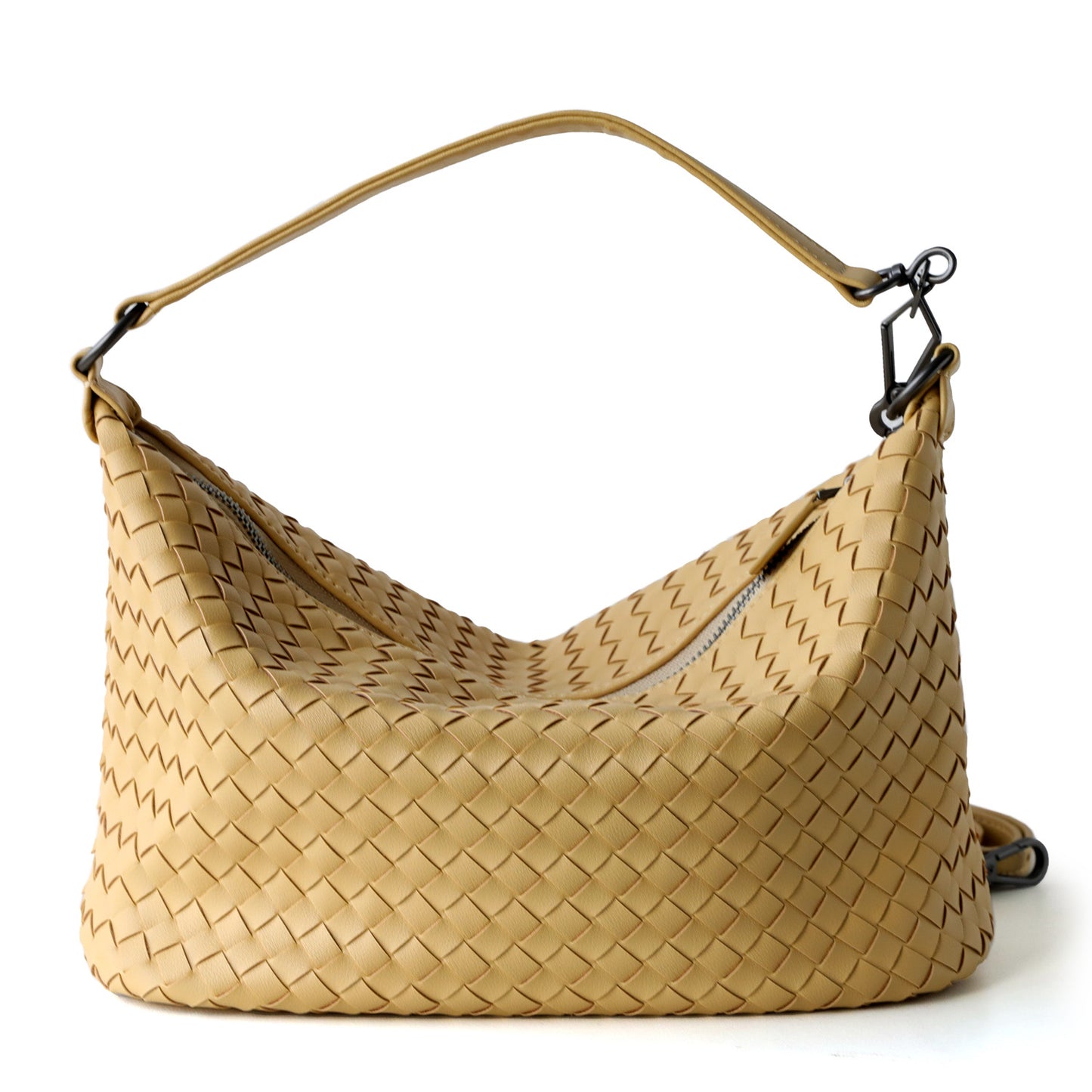 Unique Niche Cowhide Hand-woven Dumpling Hand Bags