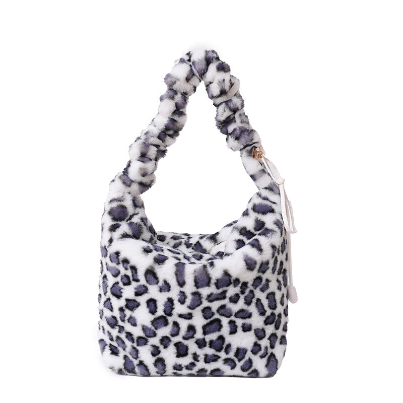Women's Fur Vintage Leopard Print Street Trendy Crossbody Bags