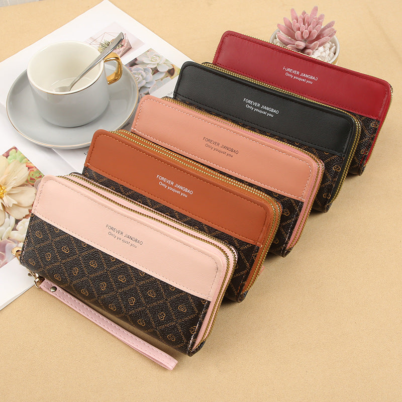 Women's Color Matching Clutch Summer Versatile Fashion Ladies Wallets