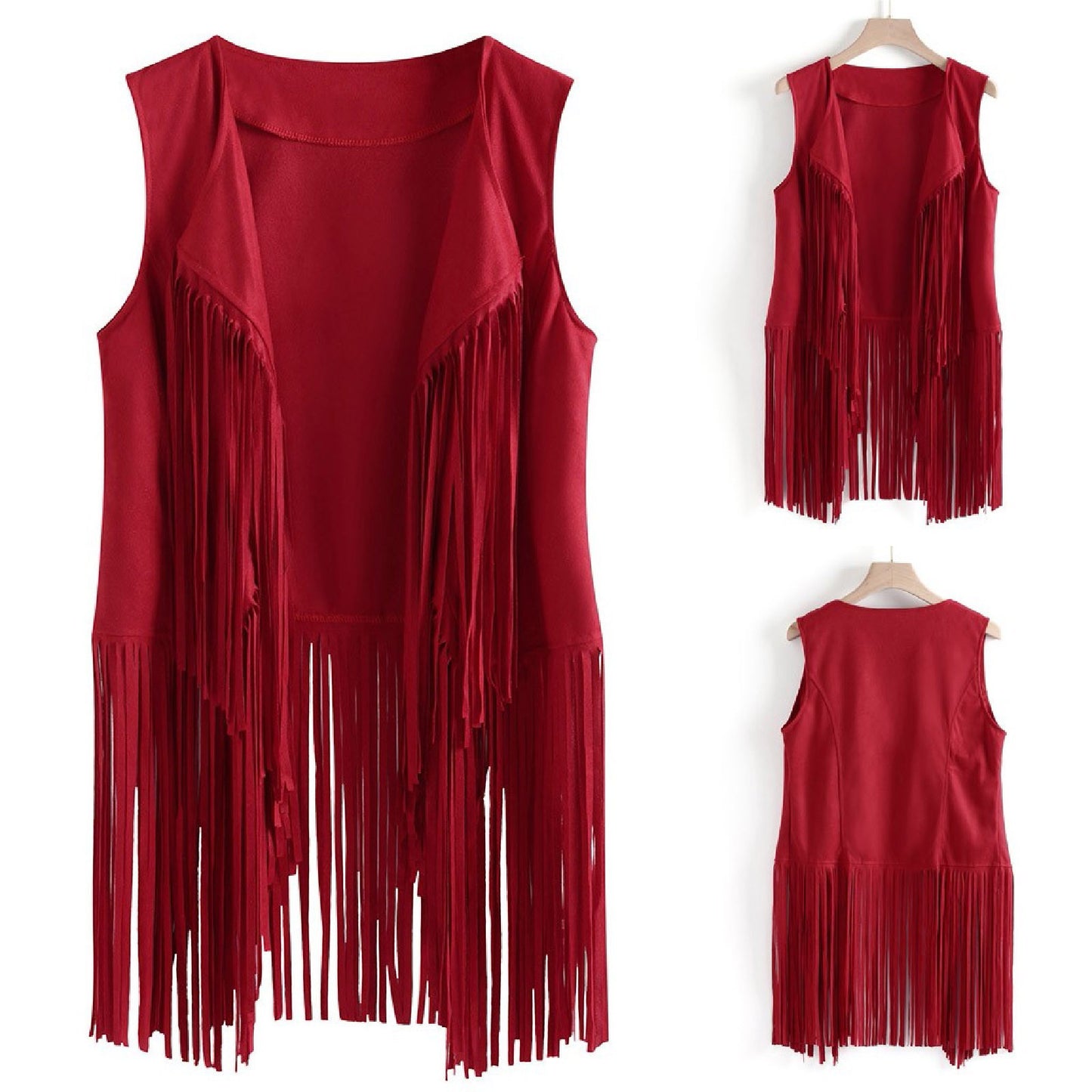 Unique Women's Personalized Tassel Sleeveless Fashion Women's Vest