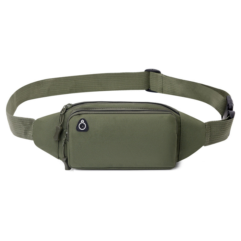 Men's Multifunctional Leisure Canvas Running Mobile Waterproof Bags