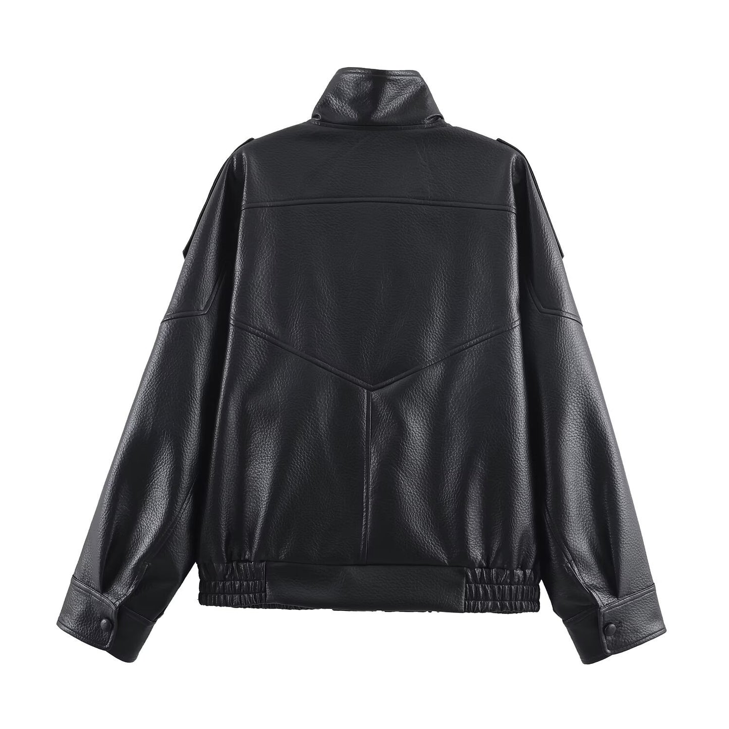 Women's Fashion Street Casual Imitation Leather Jackets