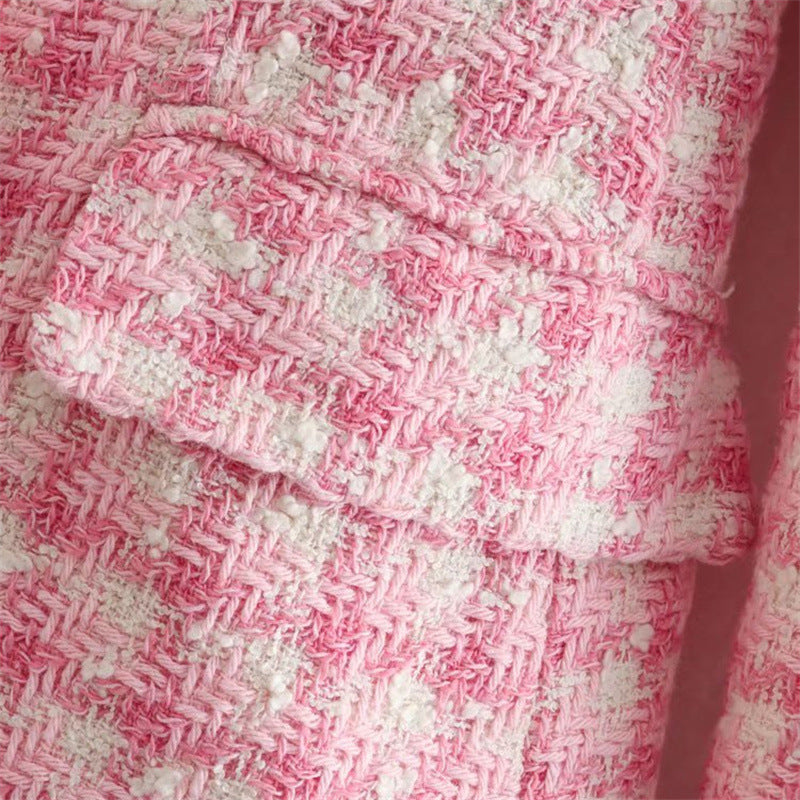 Women's Fashion Wear Summer Woolen Texture Slim Blazers