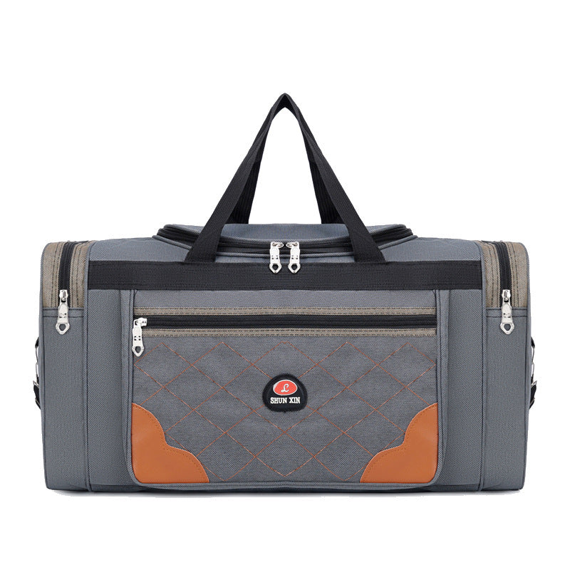 Large Capacity Rhombus Design Printable Short-distance Travel Bags