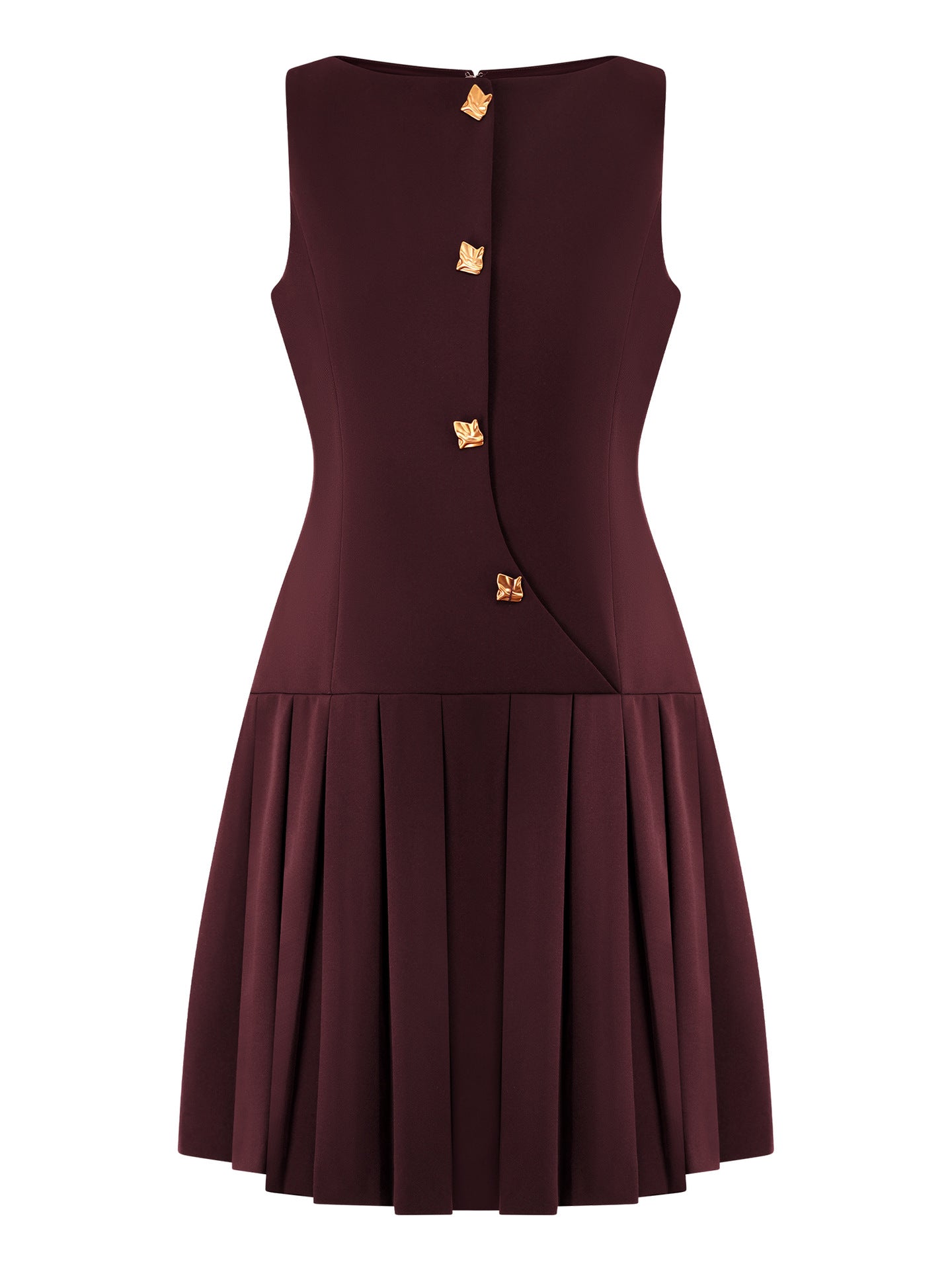 Women's Hem Pleated Waist Tight Solid Color Dresses