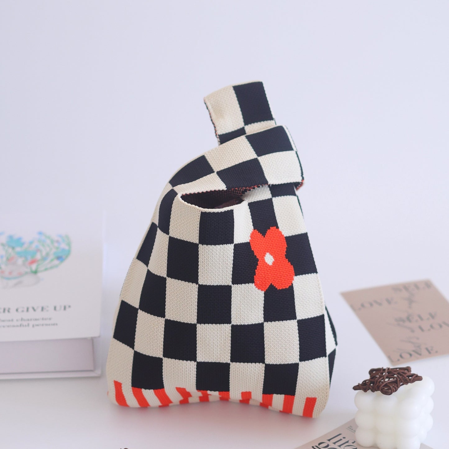 Women's Knitted Woven Vest Simple Gift Handbags