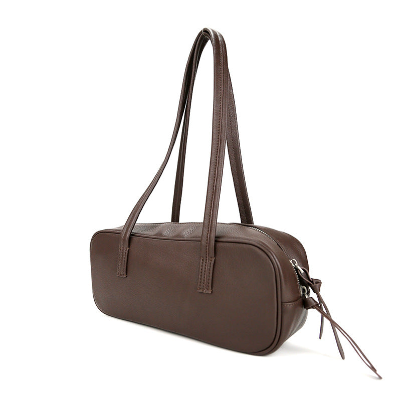 Women's Layer Cowhide Baguette Underarm Genuine Bags