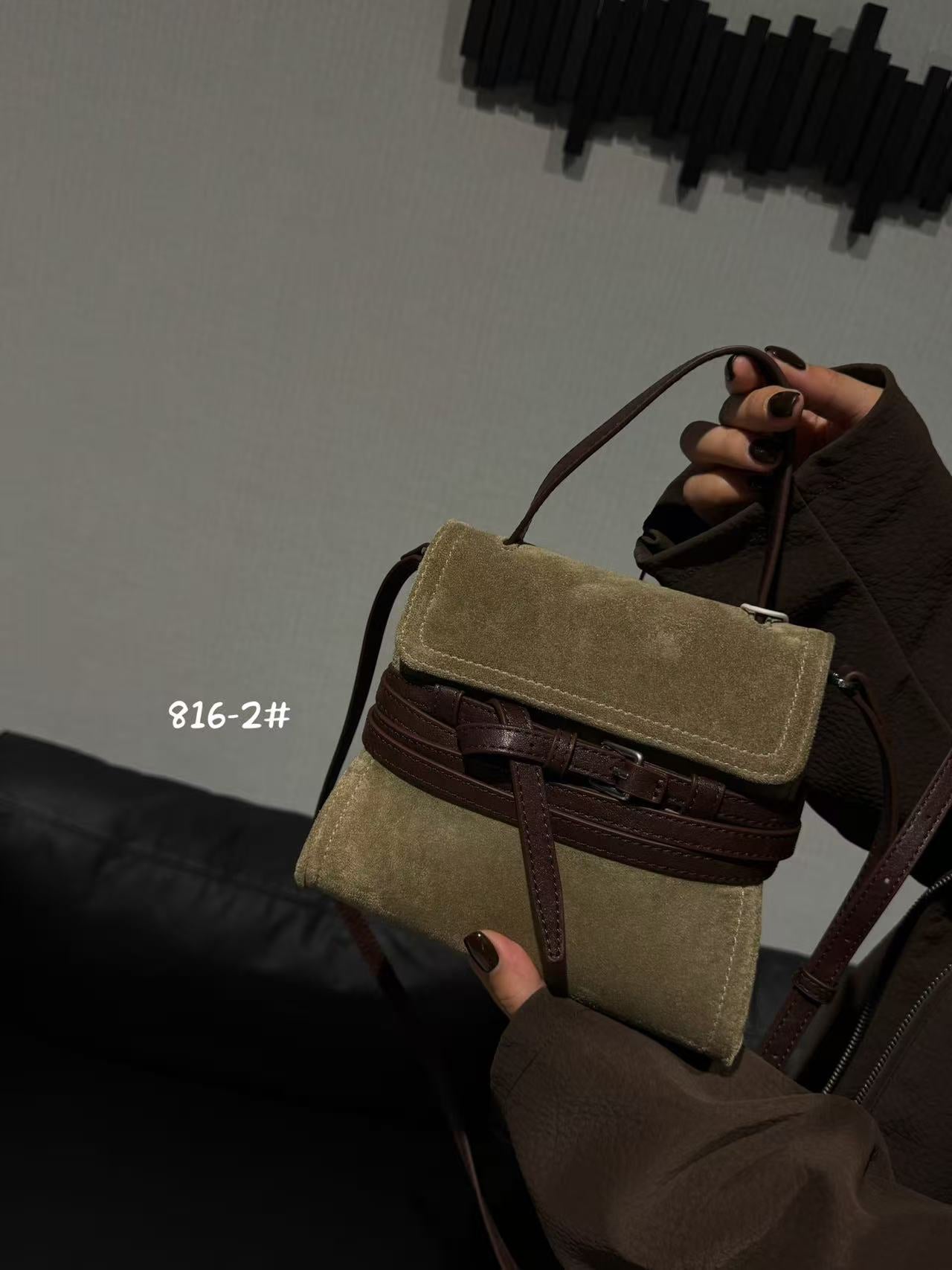 Women's High-grade Retro Suede Portable Fashion Crossbody Bags