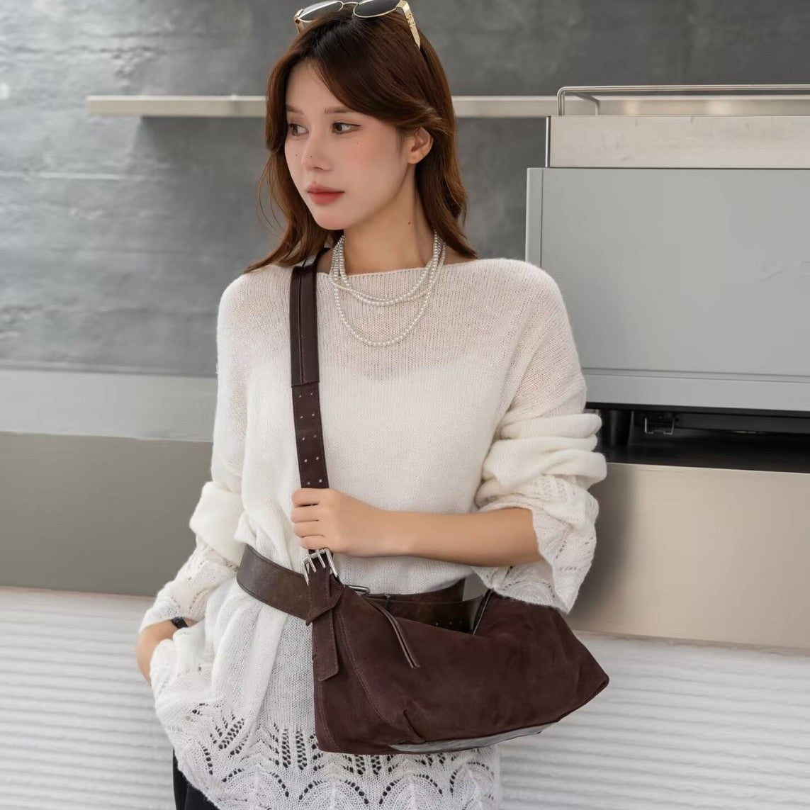 Women's Leather High-grade French Minority Genuine Bags