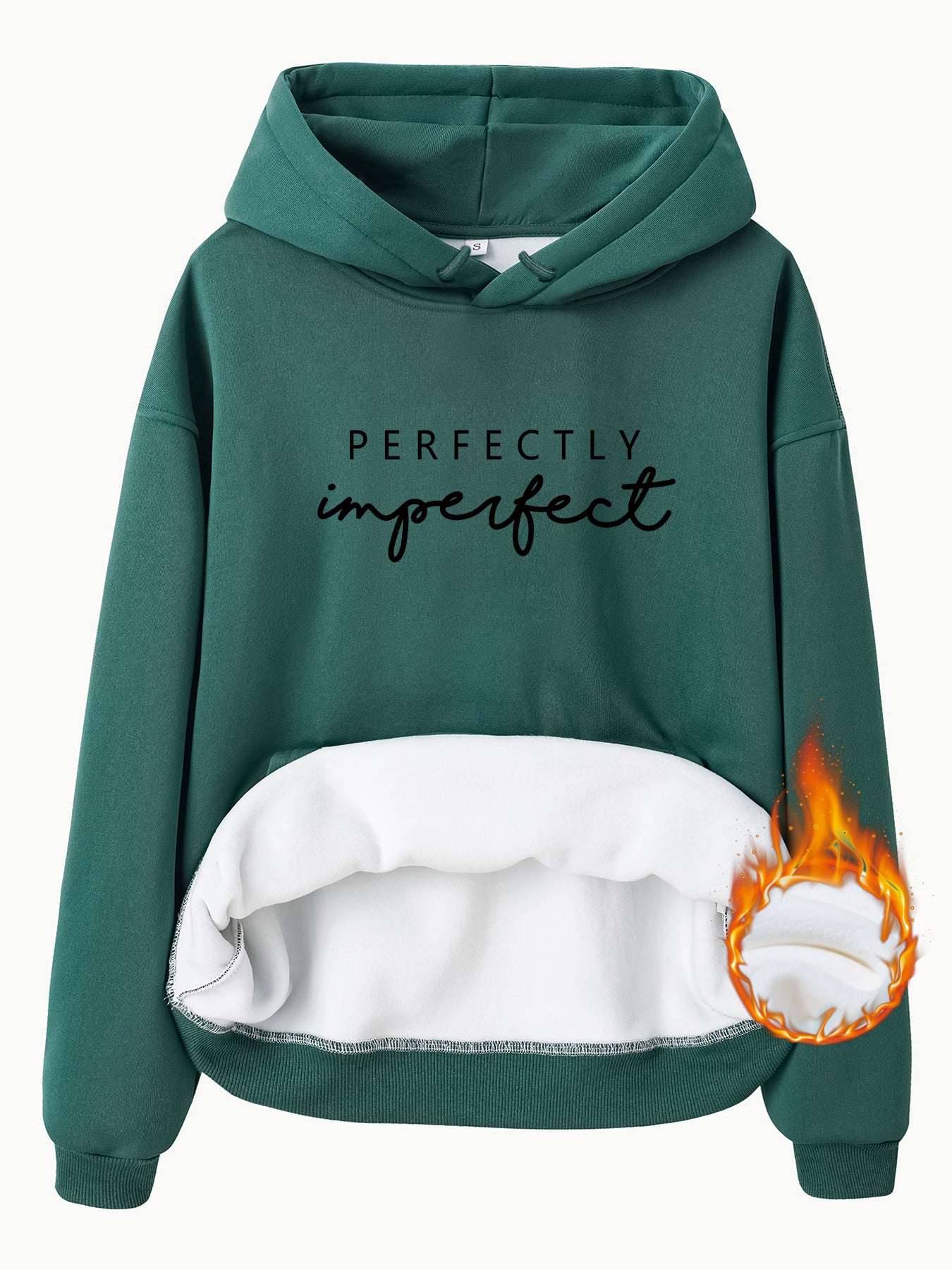 Women's European Kangaroo Pocket Hooded Long Sleeve Fleece Women's Sweater, Sweater