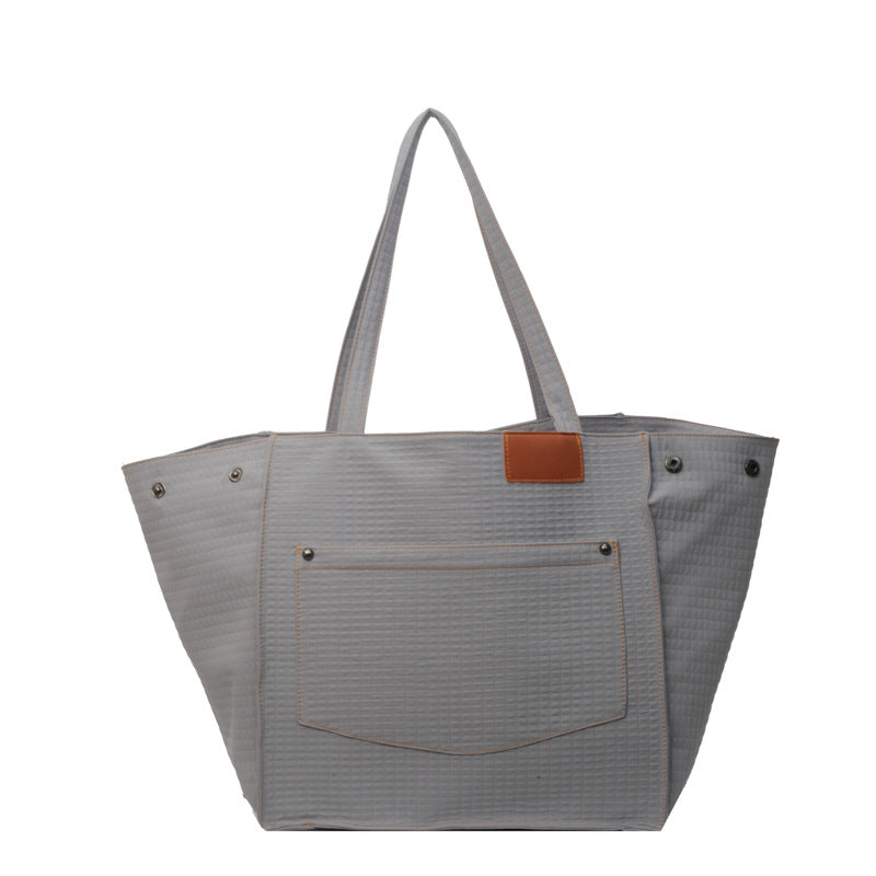 Women's Large Capacity Fashion Canvas Trendy Niche Tote Bags