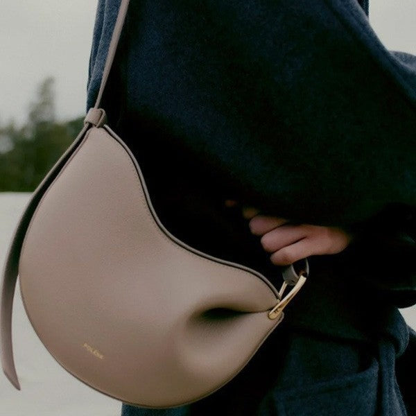 Durable Women's Pea Design Underarm Genuine Bags