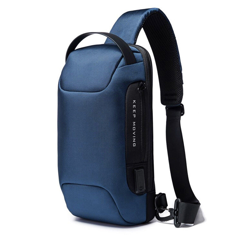 Men's Graceful Mechanical Style Waterproof Printable Men's Chest Bags