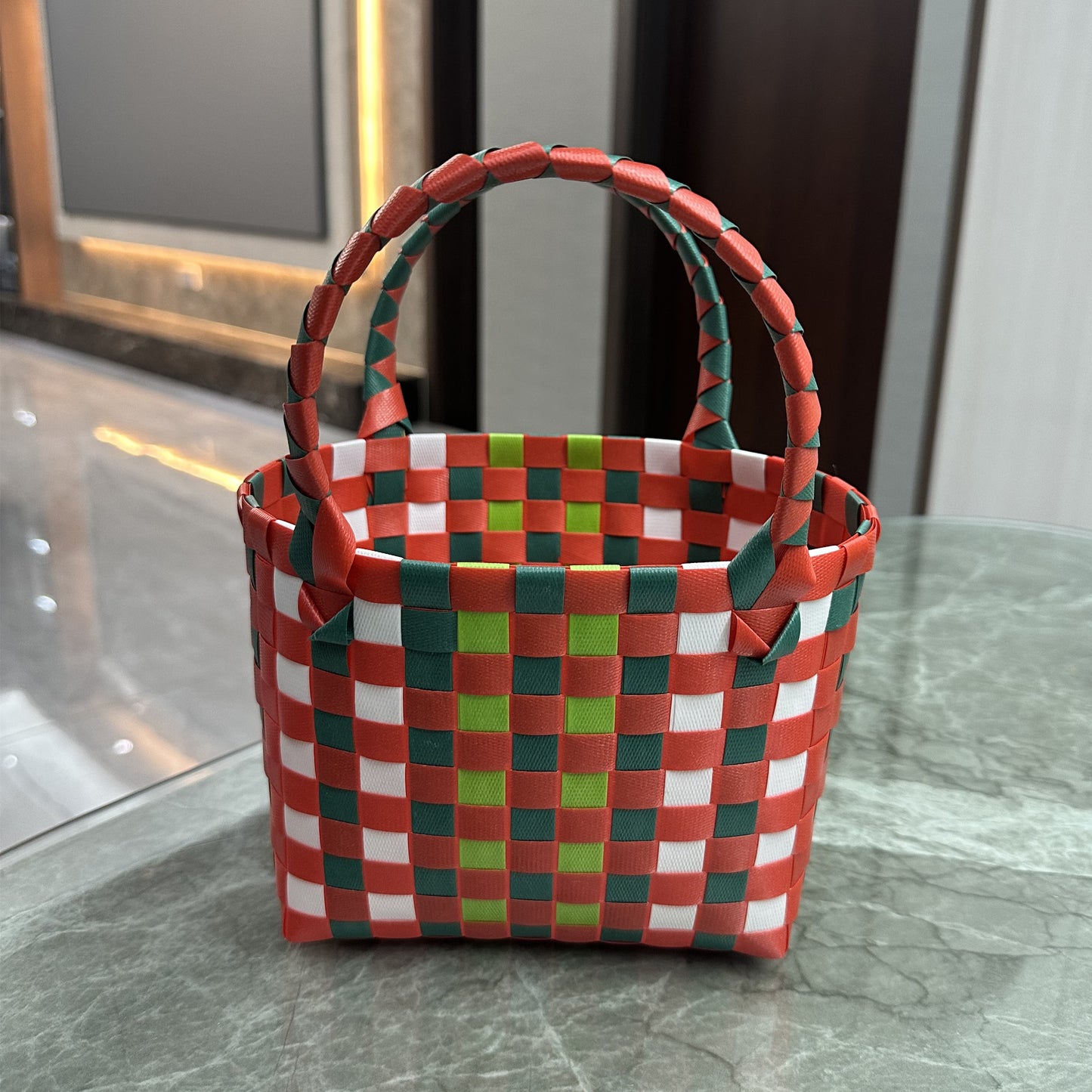 Women's Fried Street Woven Hand Gift Basket Handbags