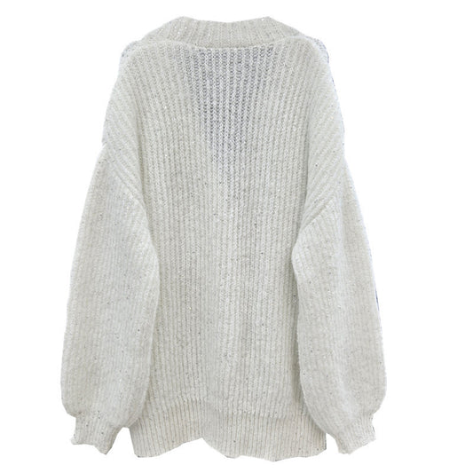 Women's European Goods Western Style French Sequins Sweaters