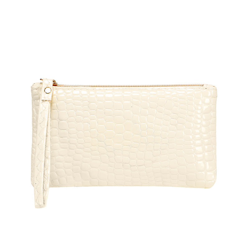 Simple Clutch Female Lady Crocodile Pattern Welfare Handbags