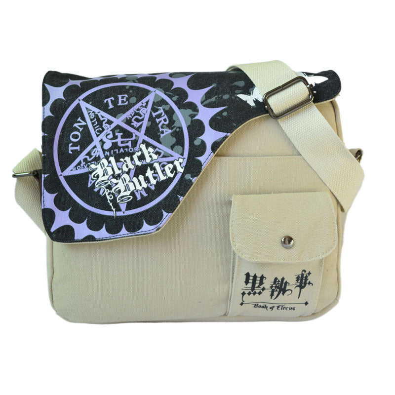 Anime Single Totoro Washed Canvas Attack On Titan Men's Shoulder Bags