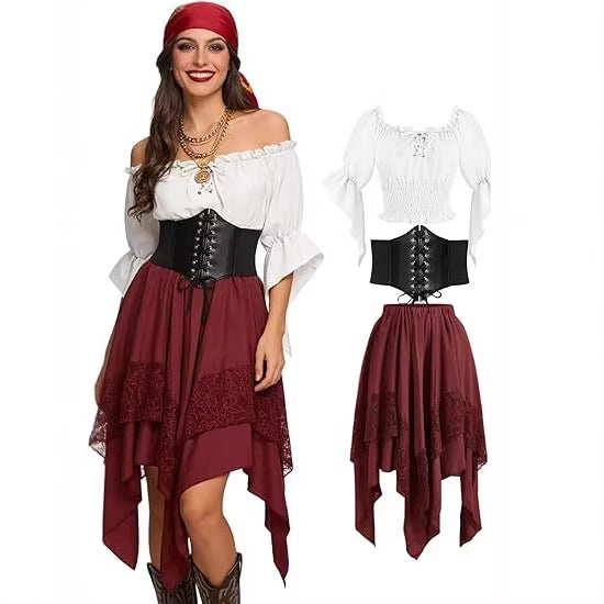 Large Halloween Renaissance Pointed Asymmetric Fairy Dress