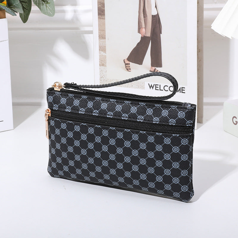 Women's Trendy Classic Presbyopic Pattern Mid-length Double Ladies Wallets