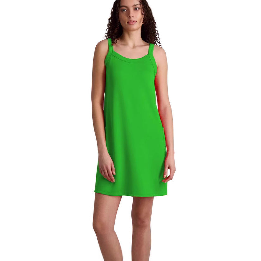 French Style Temperament Sleeveless Sling Fashion Dress