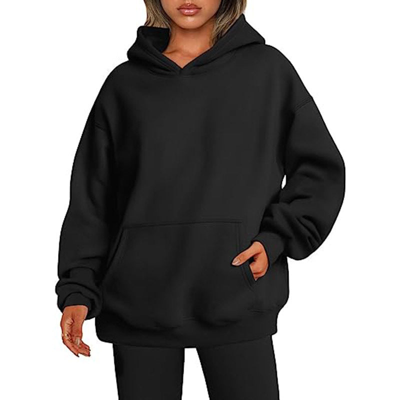 Durable Women's Oversized Autumn Thick Hooded Sweaters
