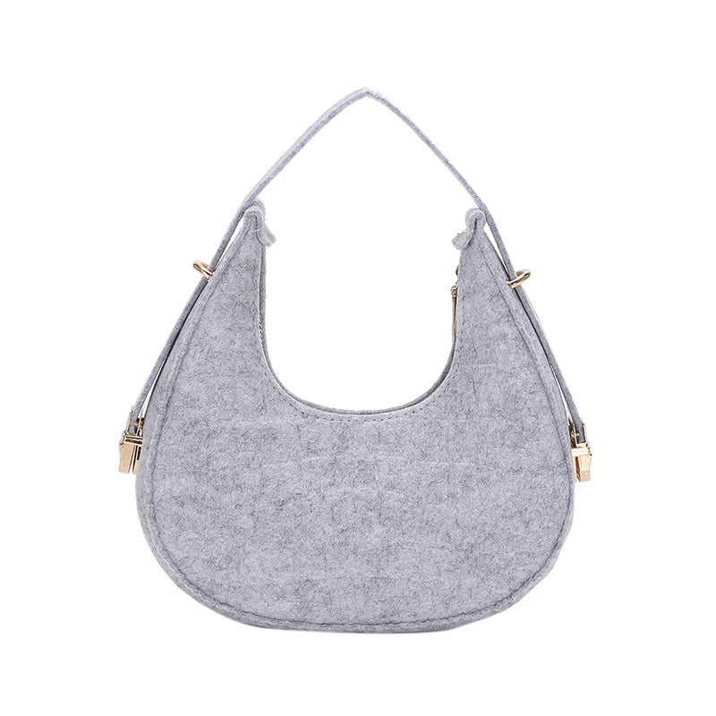 Women's Personalized Trendy Simple High-grade Design Underarm Handbags