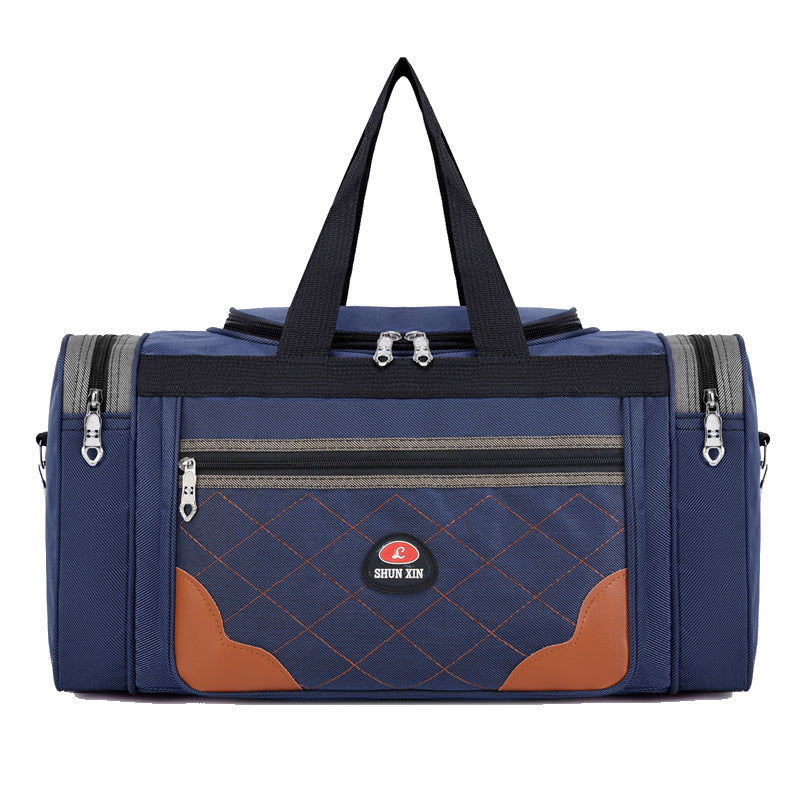 Large Capacity Rhombus Design Printable Short-distance Travel Bags