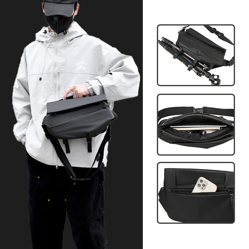 Men's Leisure Motorcycle Waterproof Multifunctional Lightweight Exercise Men's Chest Bags