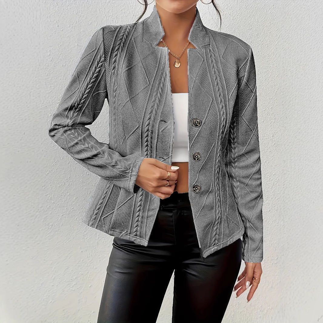 Women's Fashion Casual Button Pattern For Small Suit
