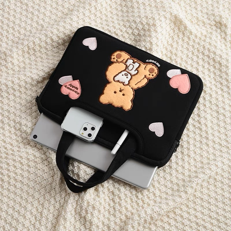 Embroidered Notebook Protective Sleeve Inch Shockproof Laptop Bags