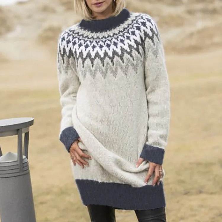 Women's Iceland Retro Jacquard Woolen Fashion Long Skirts