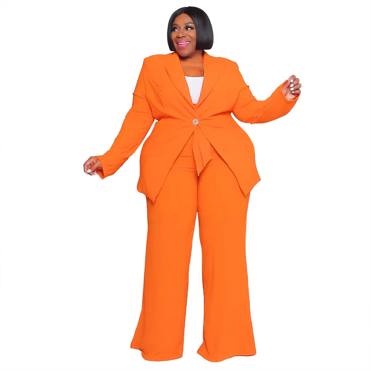 Women's Fashion Temperament Professional Casual Long Sleeve Plus Size