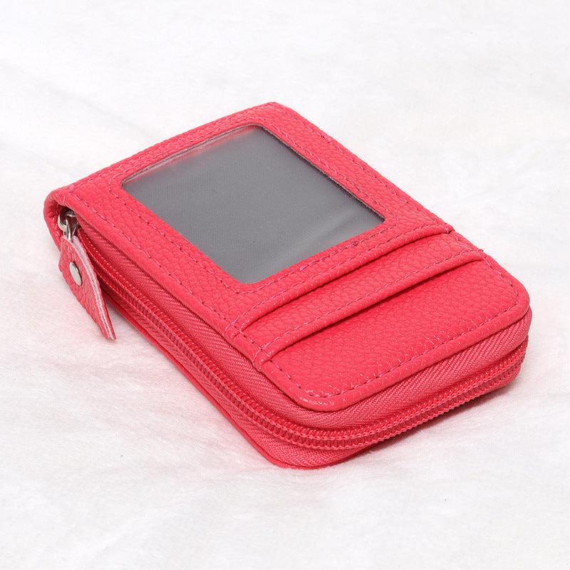 Creative Organ Multifunctional Zipper Vertical Short Card Holder