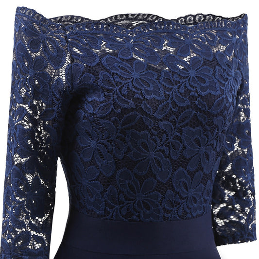 Women's Elegant Versatile Graceful Lace Dress Dresses