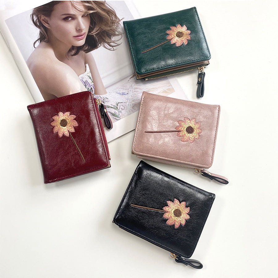 Women's Retro Fashion High-grade Short Multifunctional Ladies Wallets