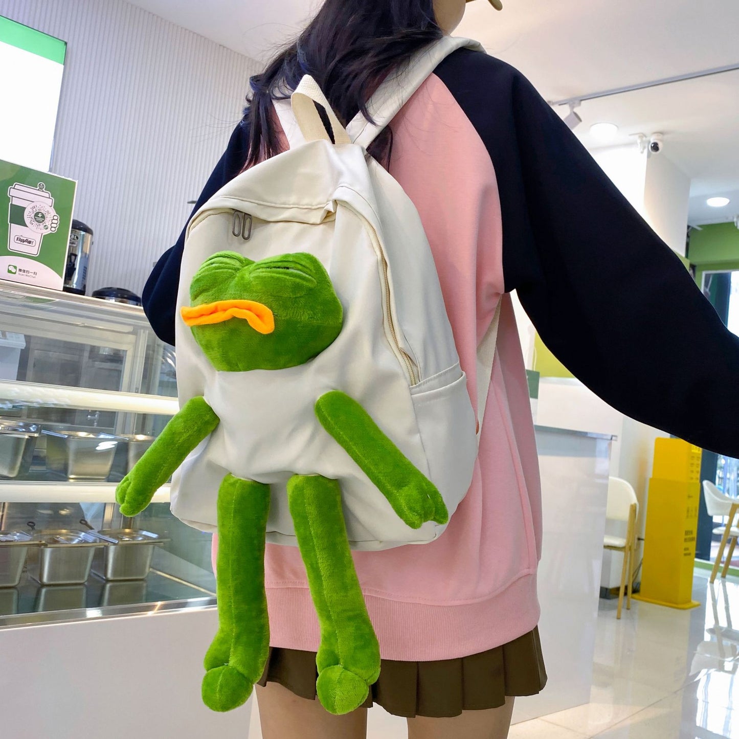 Frog Doll Korean Style Large Capacity Middle School Students' Schoolbags