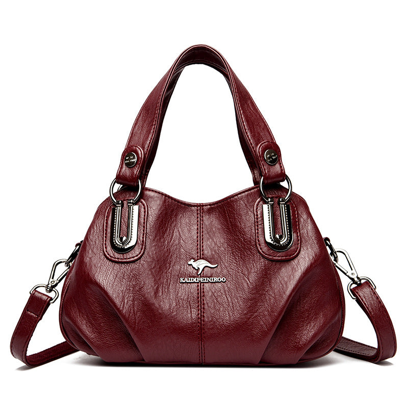 Women's Sheepskin High Texture Genuine Leather Mother Handbags