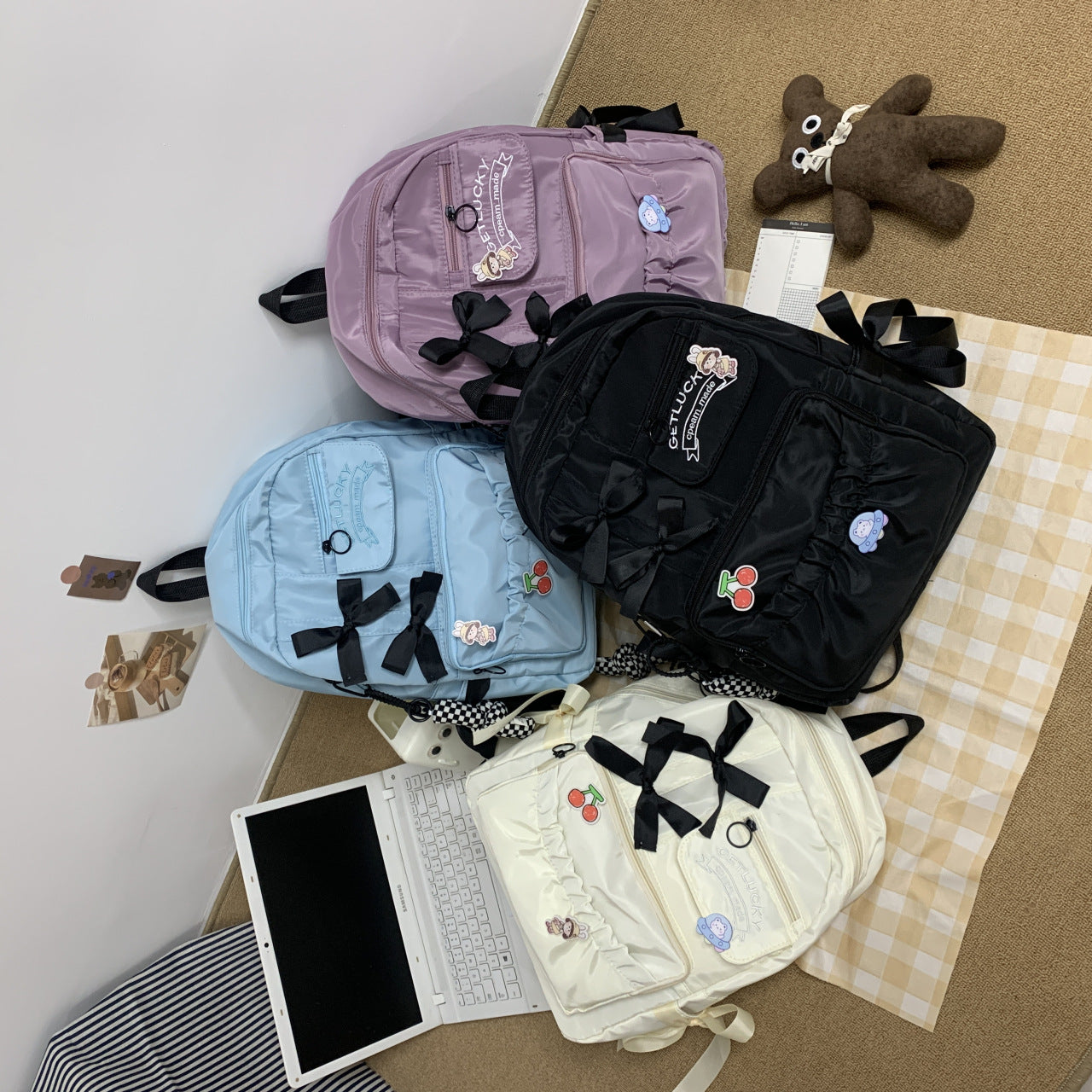 Good-looking Korean Style Early High College Backpacks