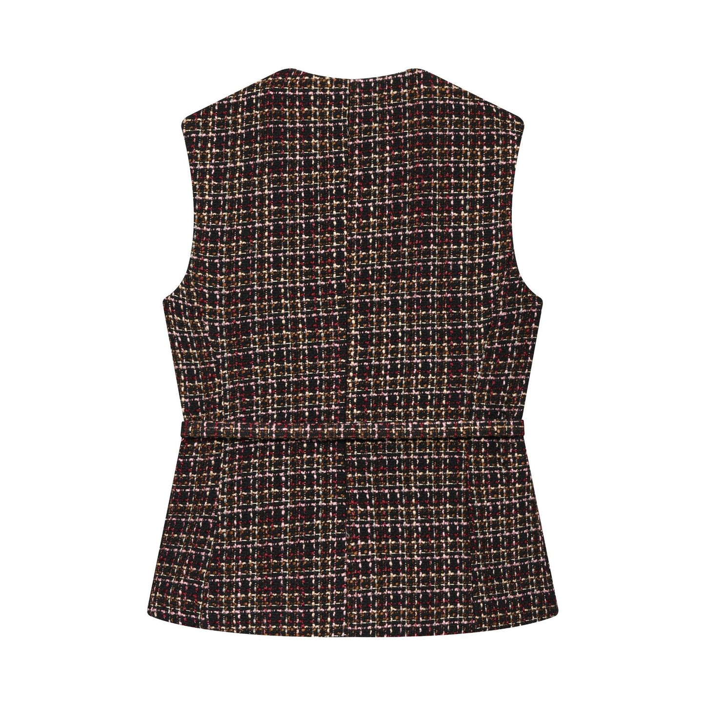 Women's Beautiful Fashionable Belt Decorative Texture Vests