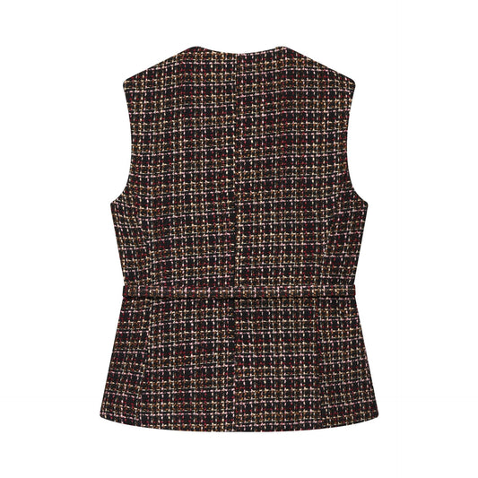 Women's Beautiful Fashionable Belt Decorative Texture Vests