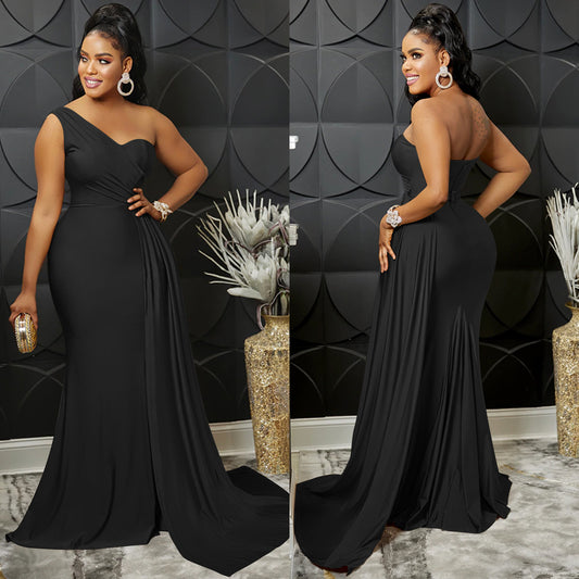 Women's Fashion Solid Color Party Tight Sleeve Dresses