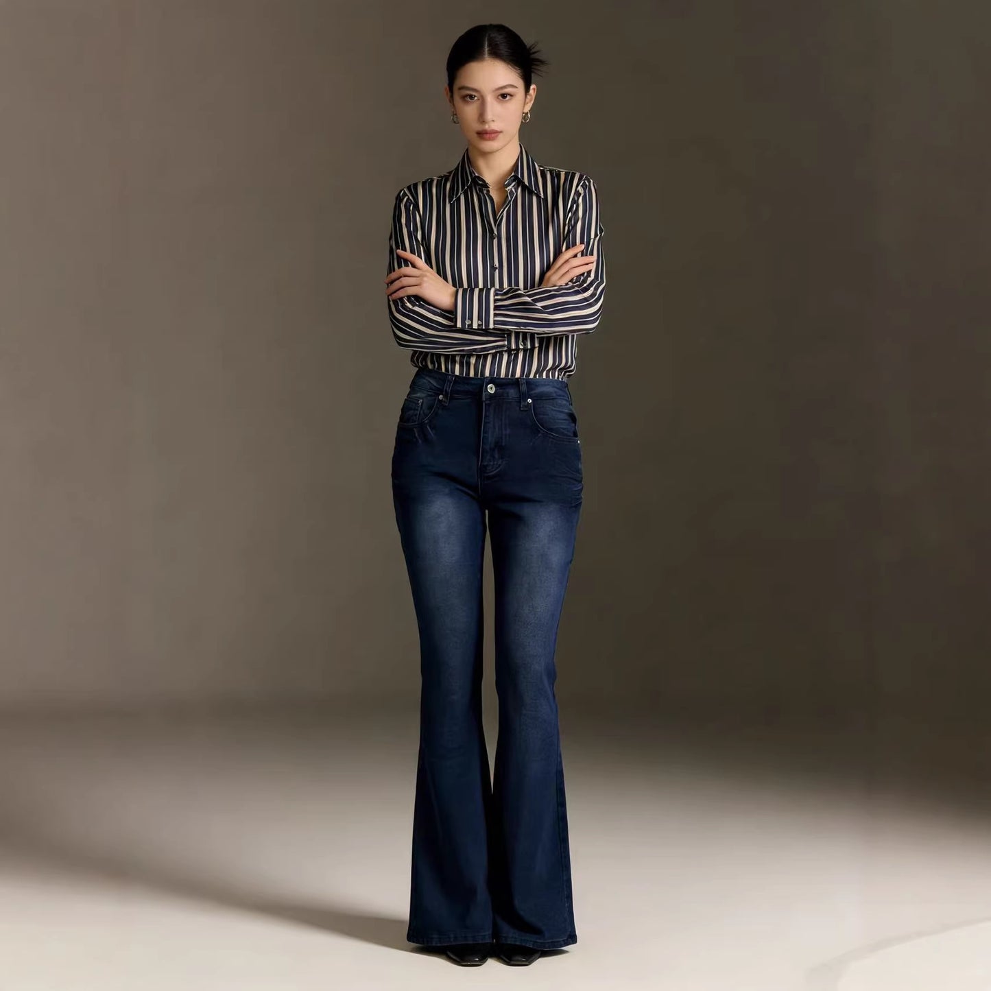 Women's Retro Skinny Hot Slimming Versatile Trousers Jeans