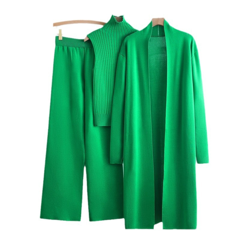 Long Trench High Neck Inner Wear Elastic Waist Suits