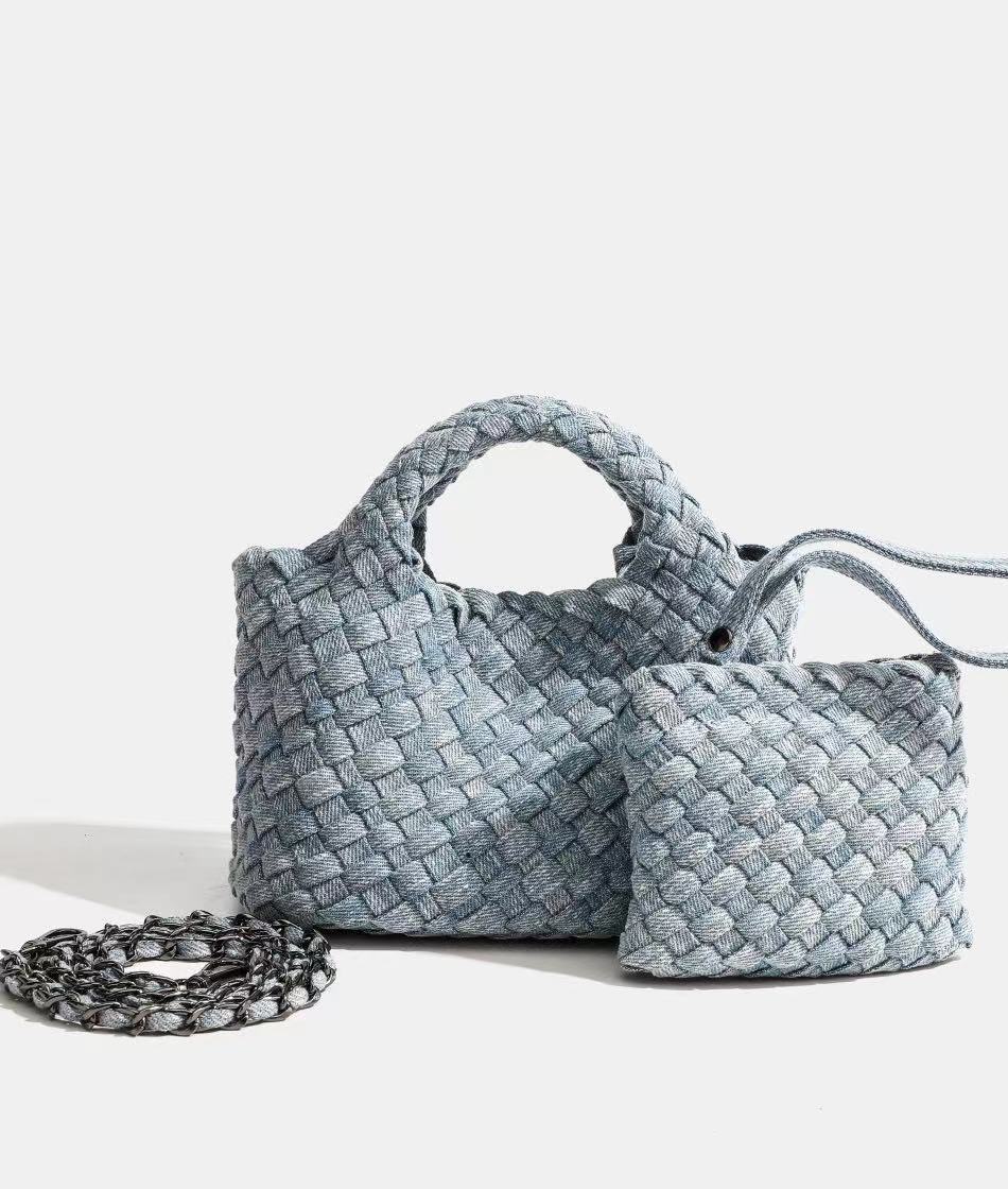 Woven Large Capacity Totes One Underarm Bags